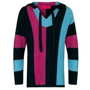 THE ELDER STATESMAN: Men's 100% Cashmere Baja Hoodie - M